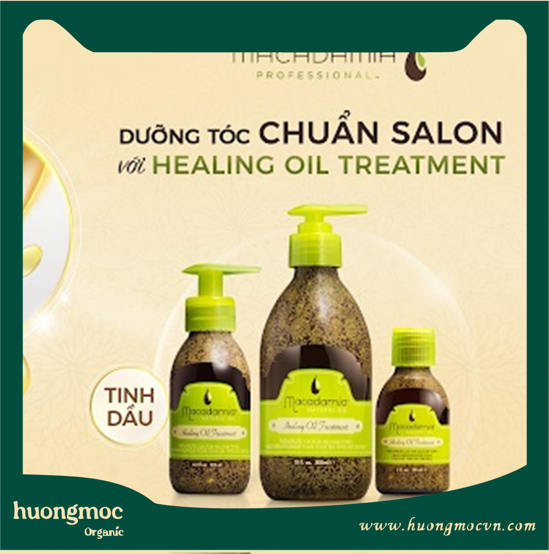 Serum tóc Healing Oil Treatment giúp chăm sóc tóc xoăn hippie hiệu quả