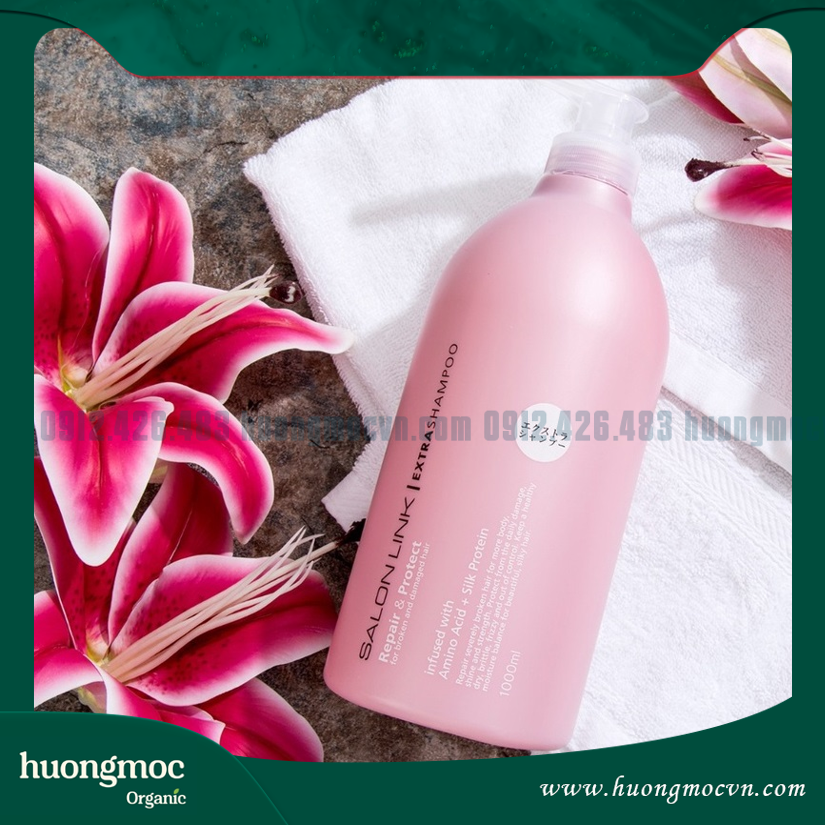 Dầu dưỡng tóc không chứa silicon  Kumano Salon Link Extra Shampoo  